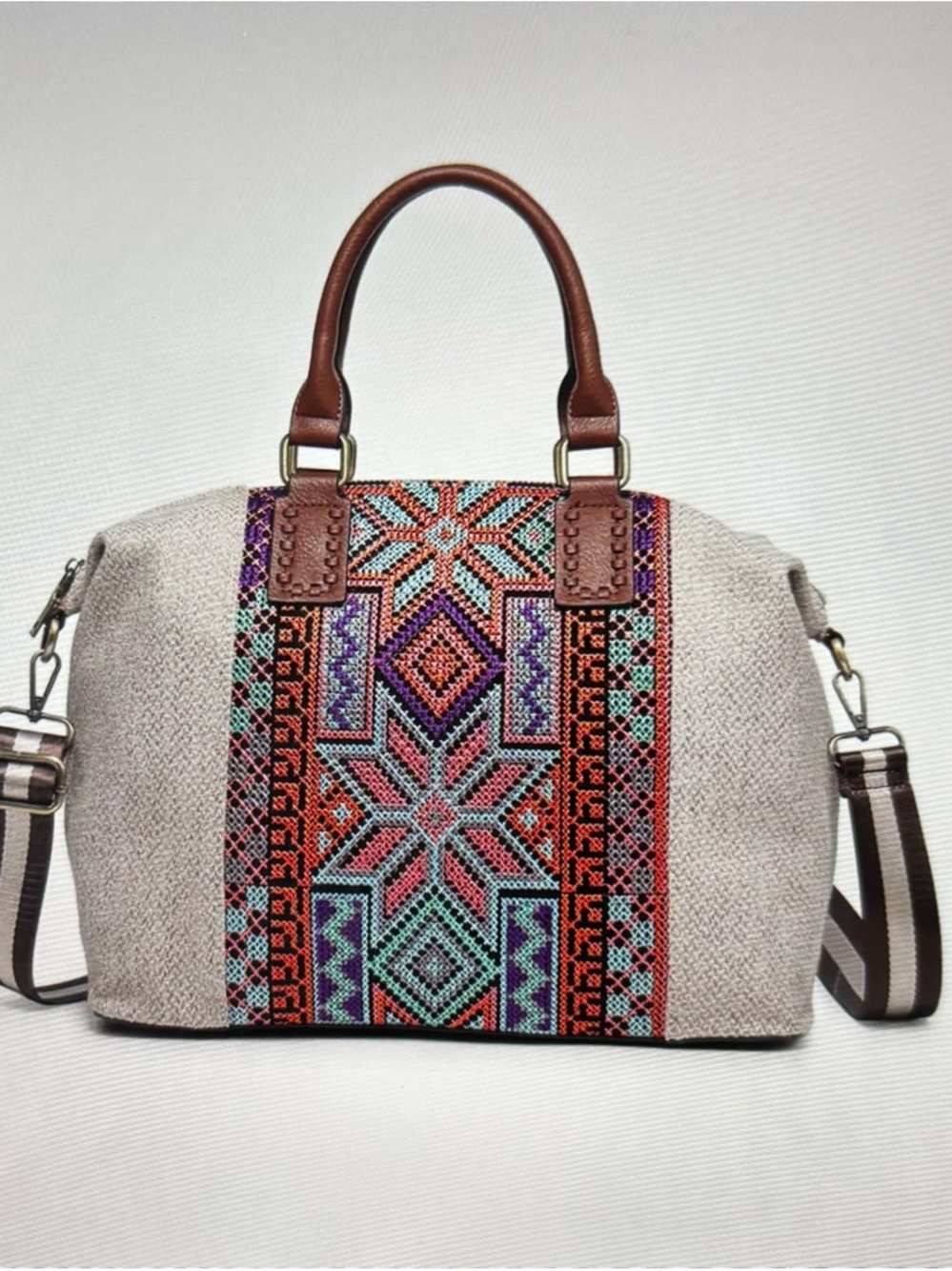 Jojo Two-Tone Satchel with Guitar Strap